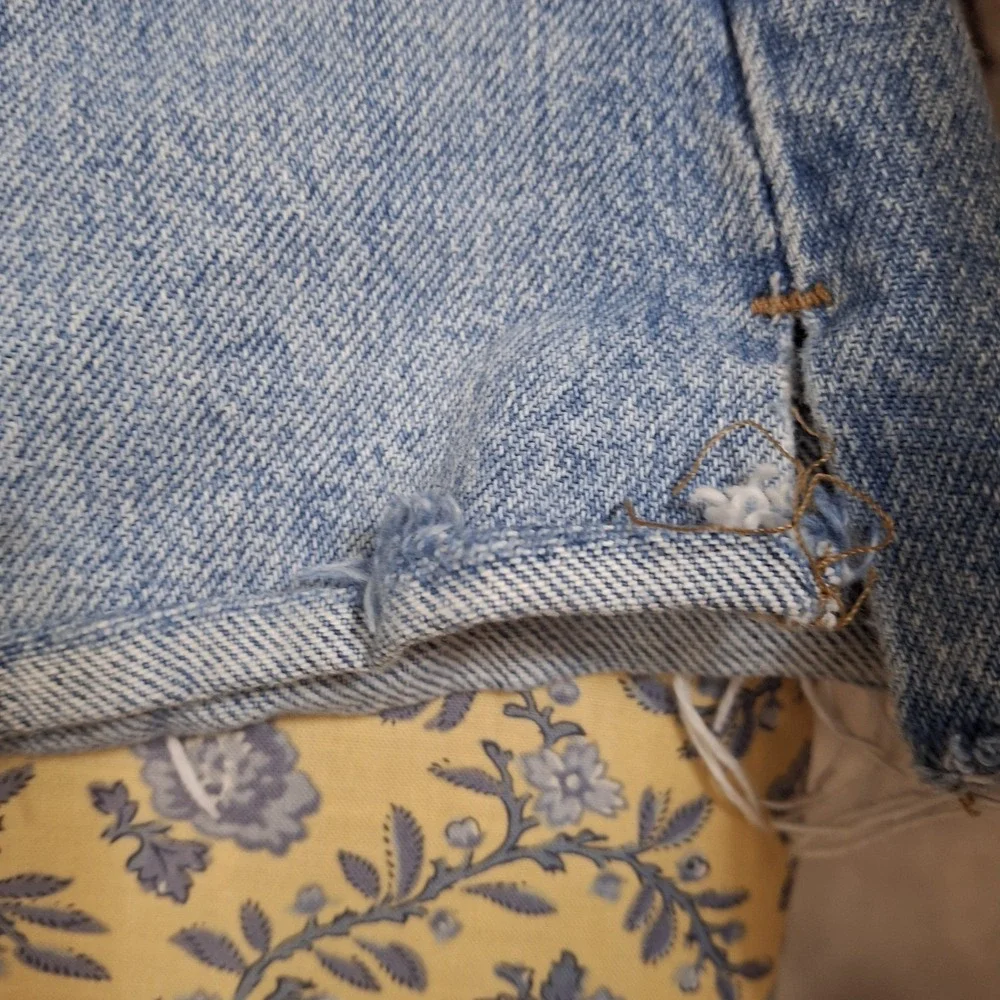 Madewell Relaxed Blue Jean Denim Cutoff Shorts Size 24‎ Beach Summer Casual